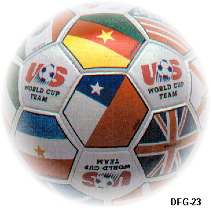 flag collection soccer balls from DEL